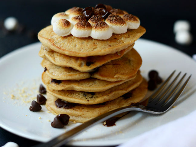 Vegan S'mores Pancakes