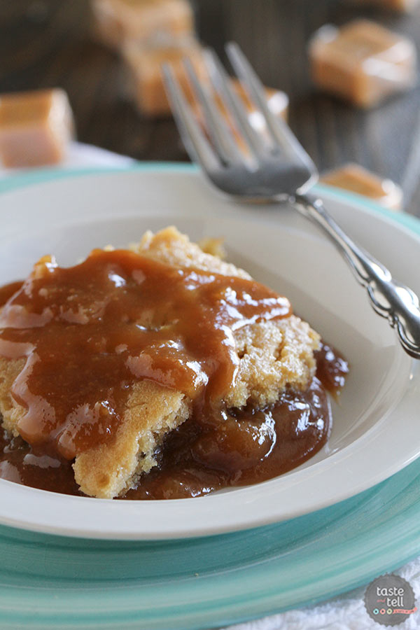 Slow Cooker Caramel Blondies