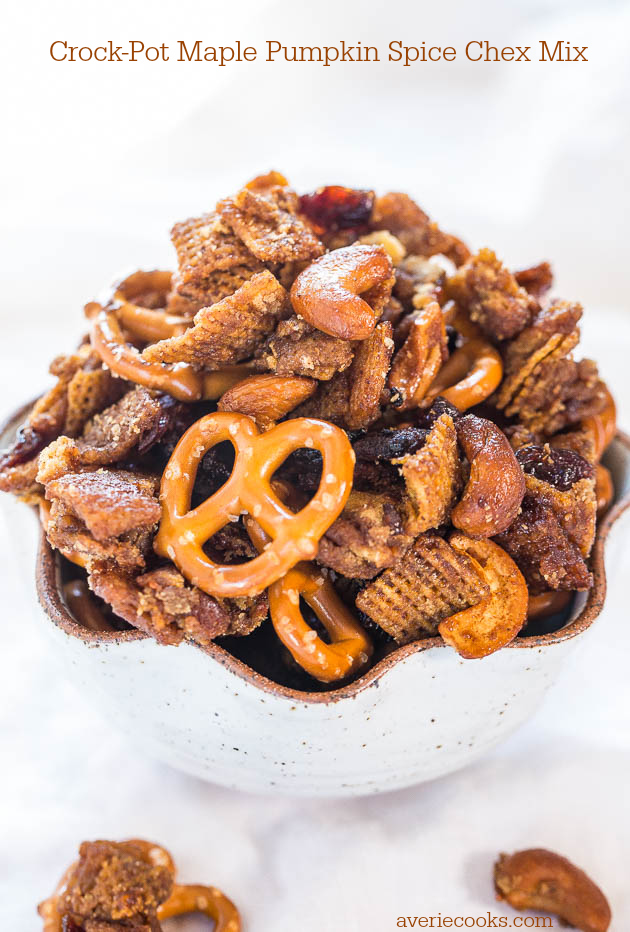 Crockpot Maple Pumpkin Spice Chex Mix