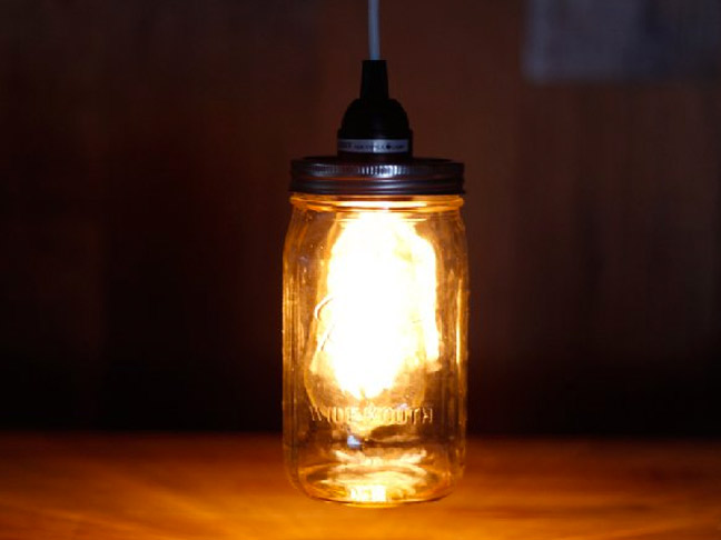 Mason Jar Pendant Light