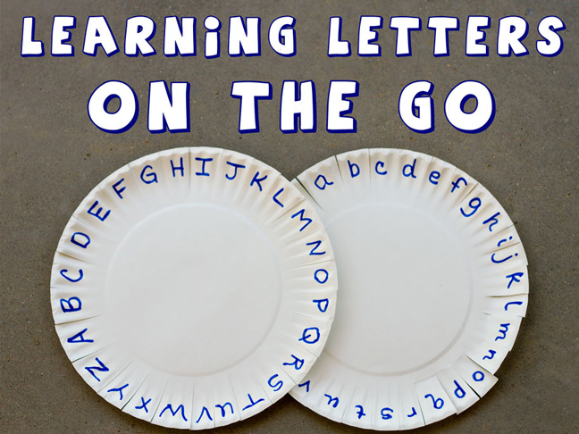 Learning Letters Plates