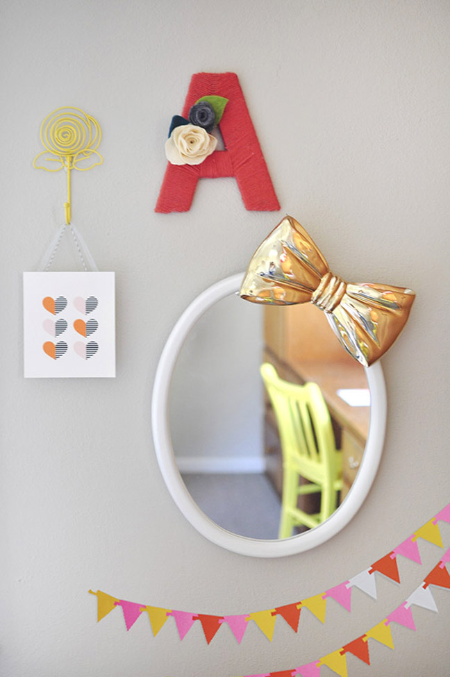 Gold Bow Mirror