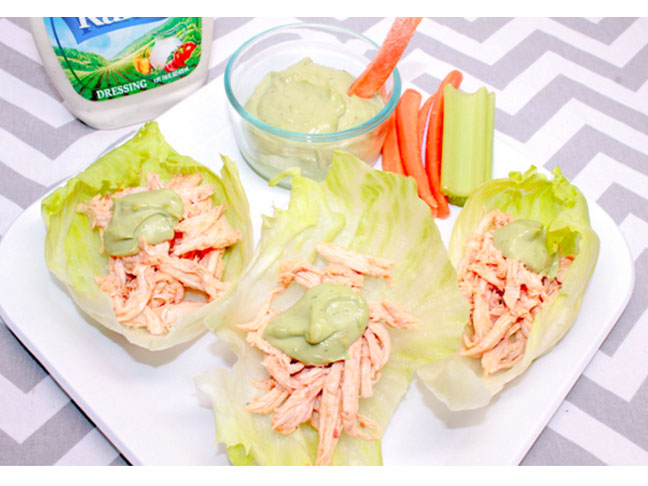 Buffalo Chicken Lettuce Wraps