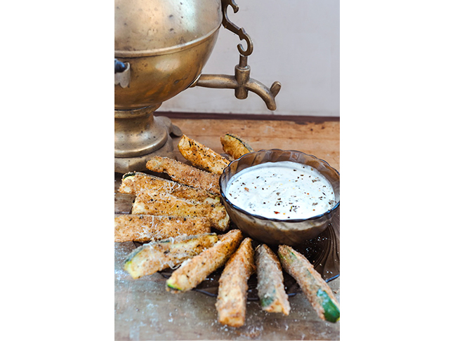 Parmesan Crusted Baked Zucchini