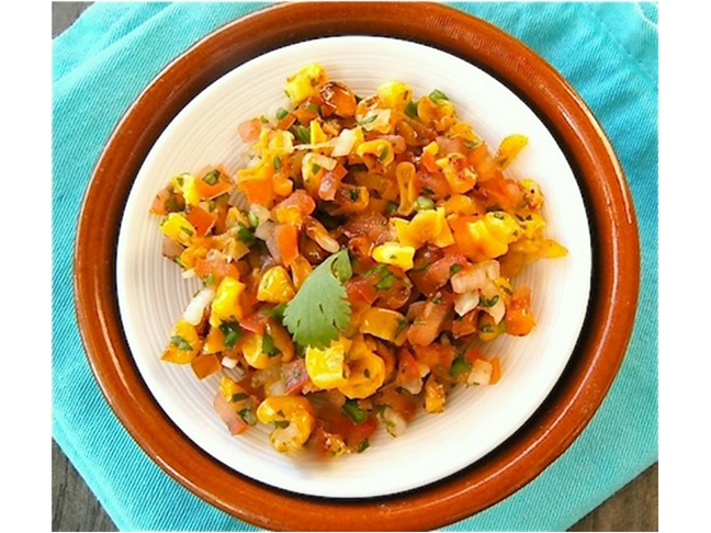 Raw Corn Salsa