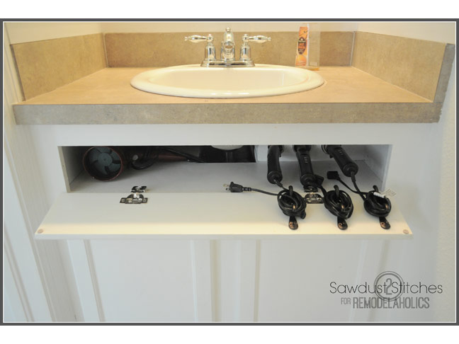 Under the Sink Hair Tool Storage