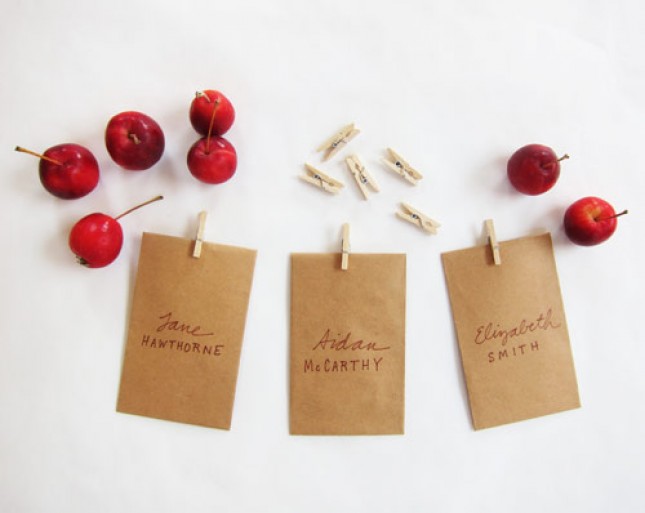 Kraft Paper Place Cards