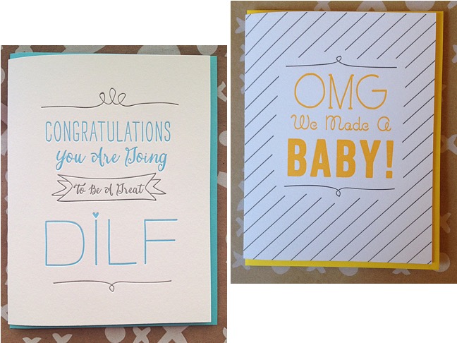 DILF Embossed Cards