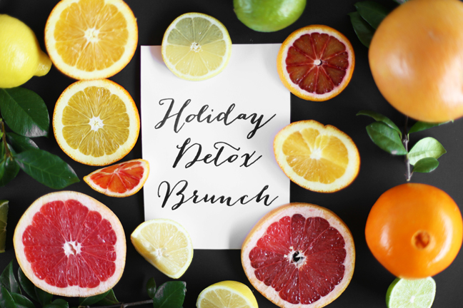 Holiday Detox Brunch Party Idea