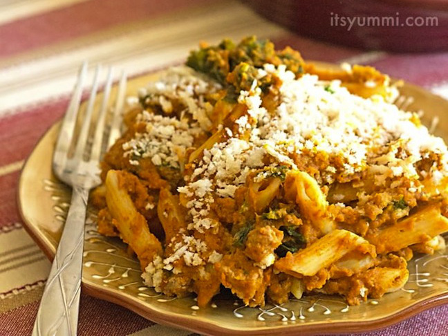 Low-Fat Turkey Pumpkin Pasta