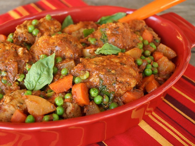 Stove-Top Spiced Turkey Meatball Stew