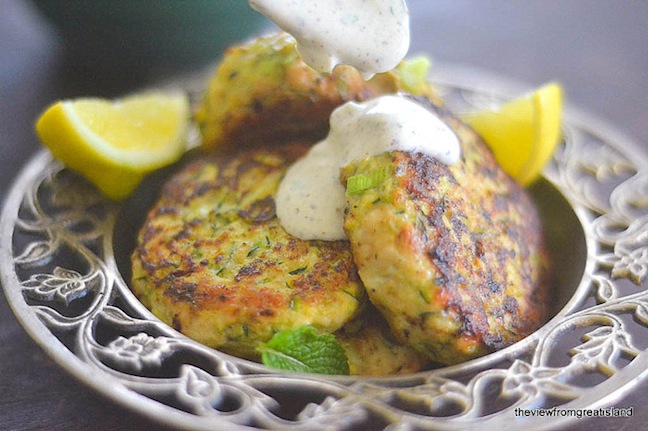 Turkey and Zucchini Burgers with Green Onion and Cumin