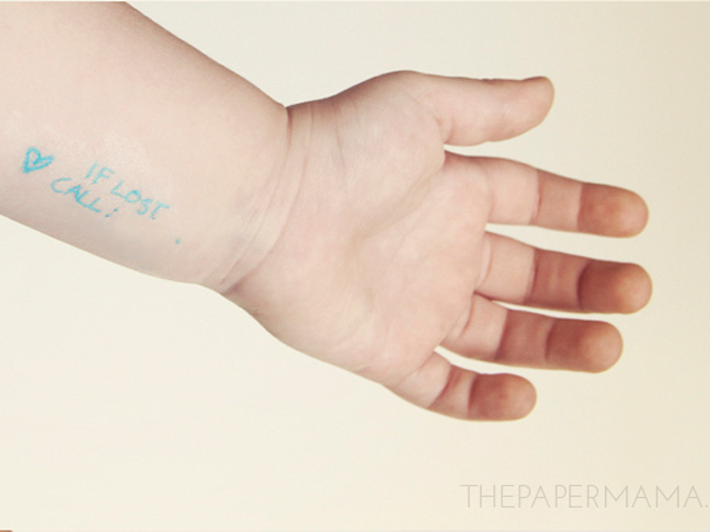 Kid Safety Temporary Tattoos