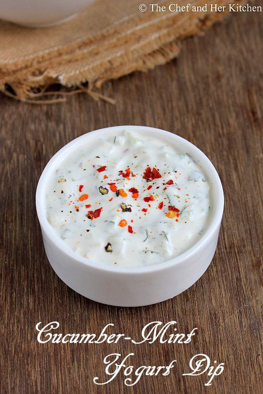 Cucumber Mint Yogurt Dip