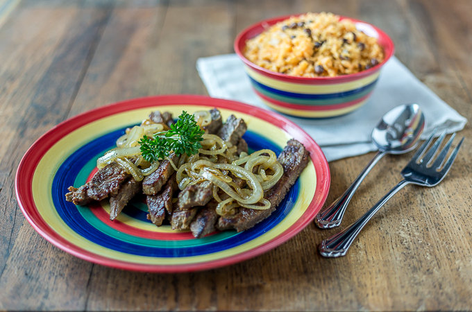 Steak and Onions and Guava Pastries