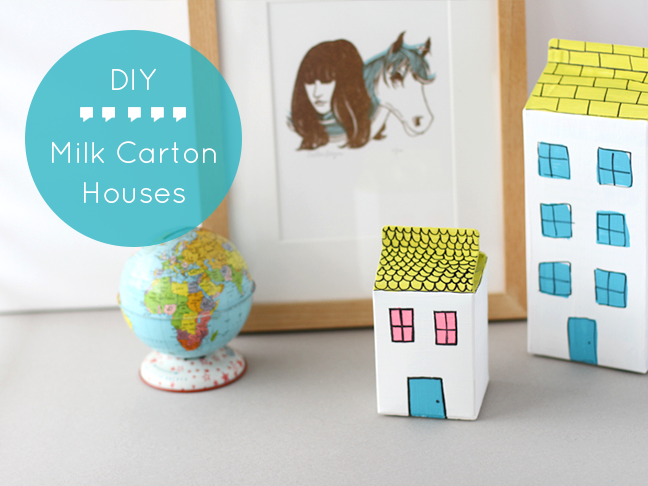 DIY Milk Carton Houses