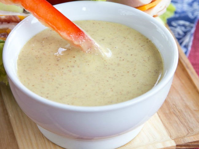 Three-Ingredient Healthy Honey Mustard Dip