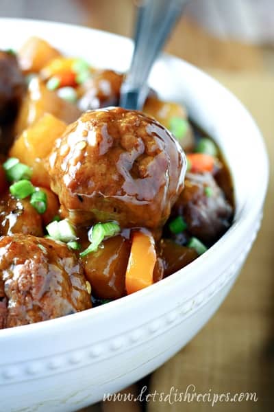 Slow Cooker Sweet and Sour Meatballs