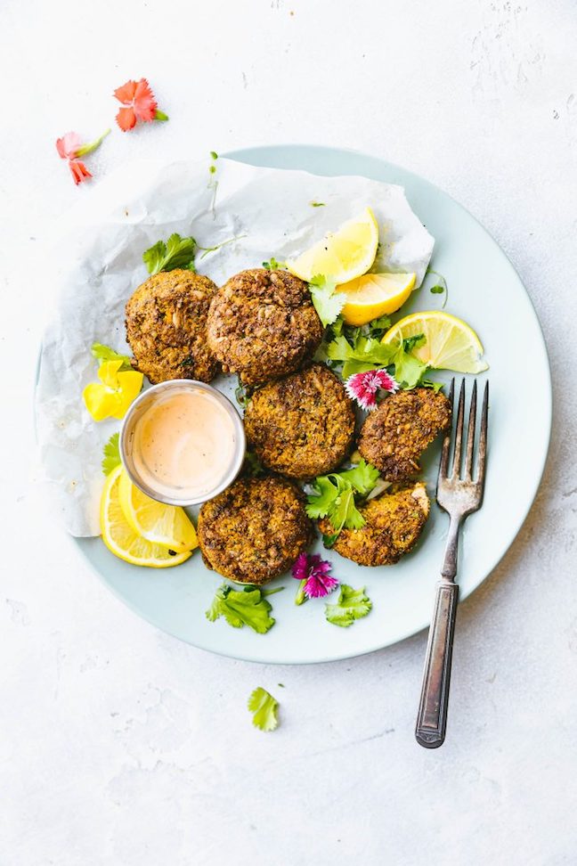 Air Fryer Sweet Potato Cauliflower Patties