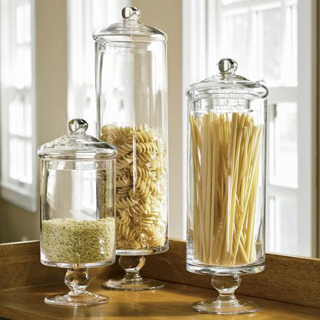 Pasta Storage Apothecary Jars