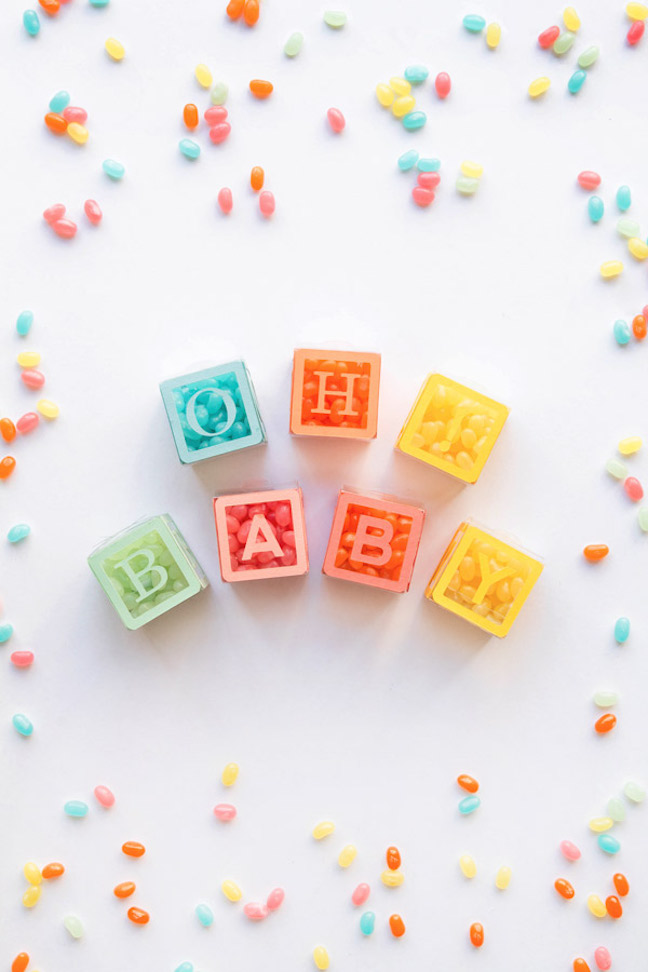 Baby Block Candy Favors