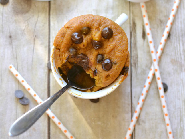 Pumpkin Chocolate Chip Mug Cake