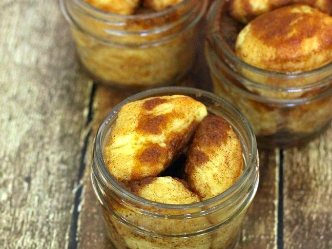 Pumpkin Spiced Monkey Bread in a Jar