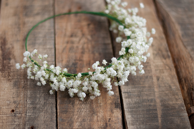 Baby's Breath Crown for the Mom-to-be