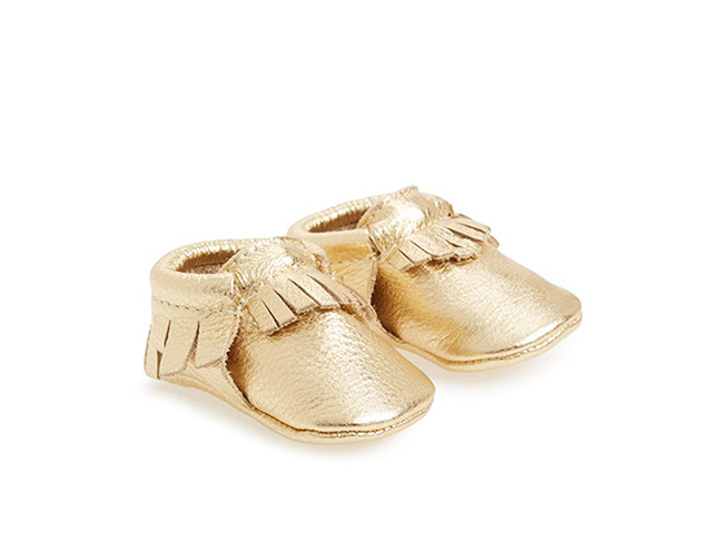  Freshly Picked Metallic Leather Moccasin