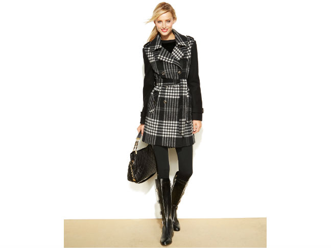 MICHAEL Michael Kors Plaid Coat