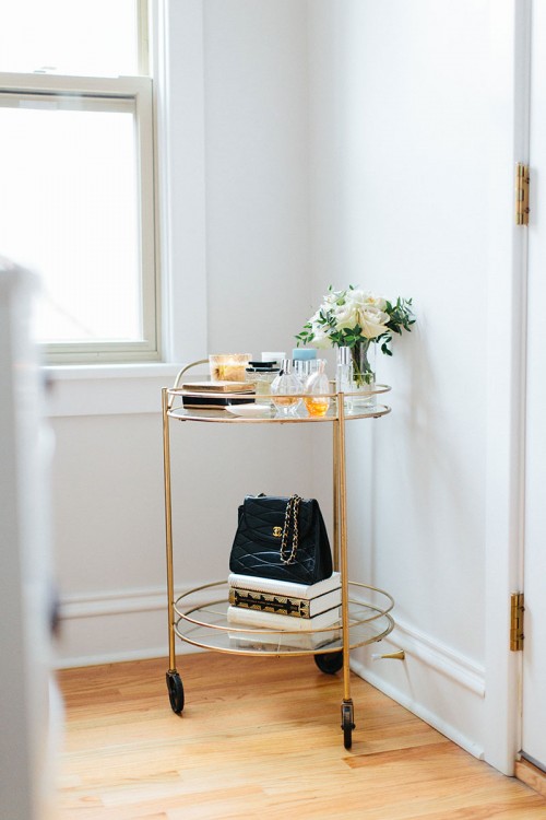 Fill Unused Corners of the House with Shelves or Carts