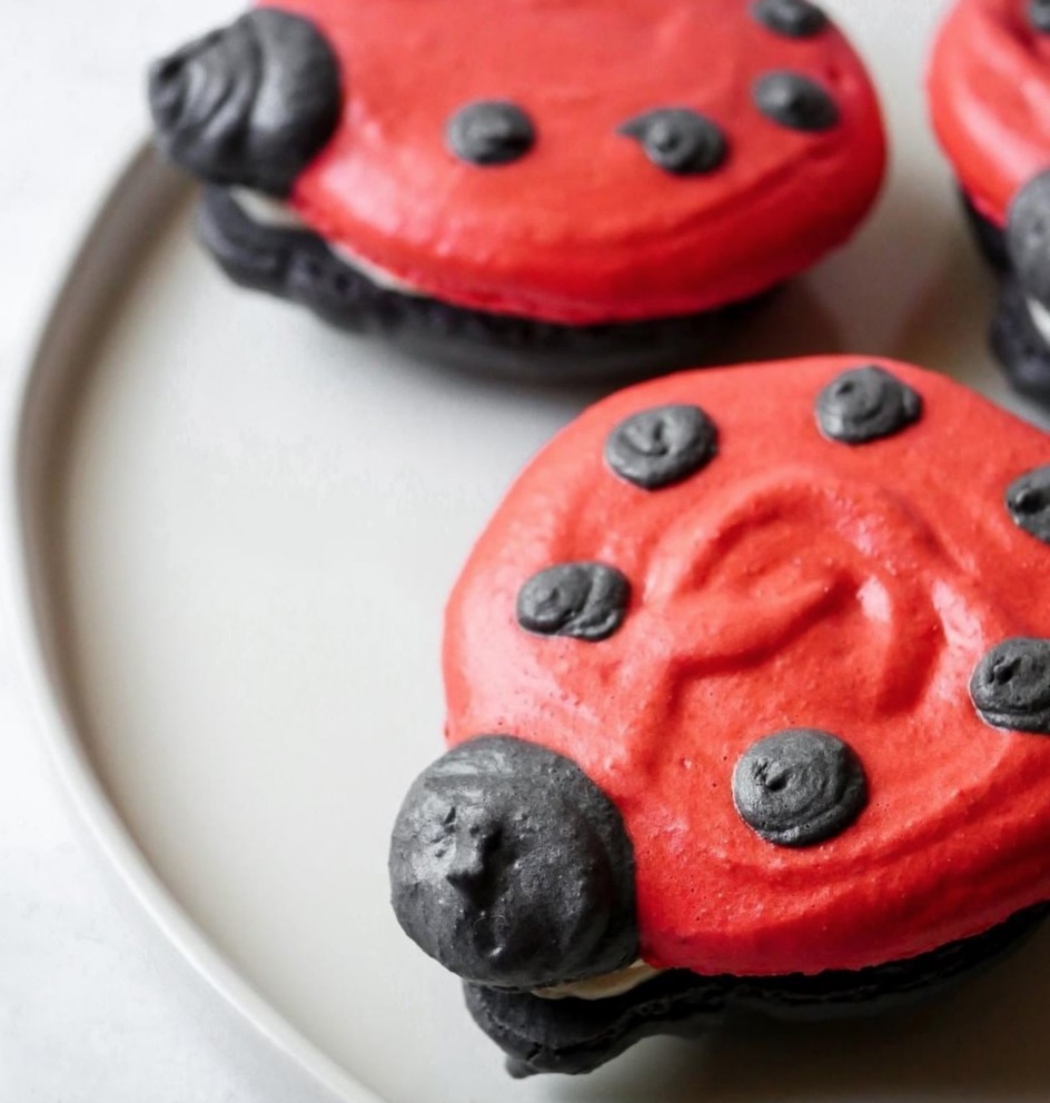 Ladybug Macarons