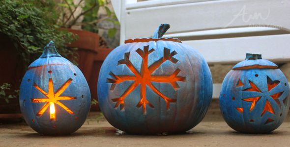 Snowflake Pumpkins