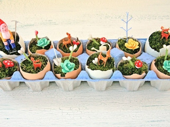 DIY Egg Carton Mini Landscape