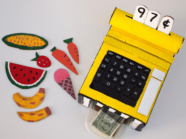 DIY Cardboard Cash Register