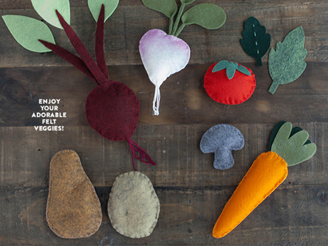 DIY Felt Vegetables