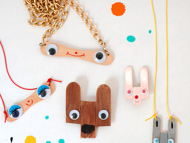 DIY Popsicle Stick Jewelry