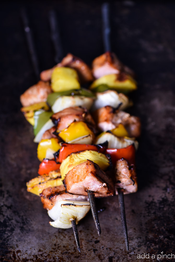 Grilled Pork Tenderloin and Pineapple Skewers