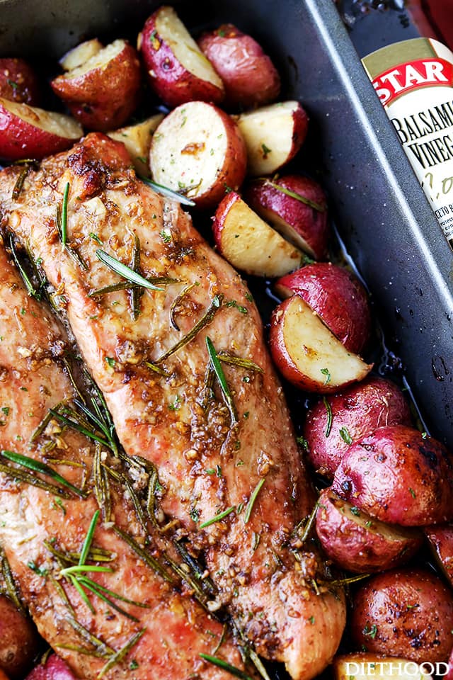 Garlic Rosemary Balsamic Pork