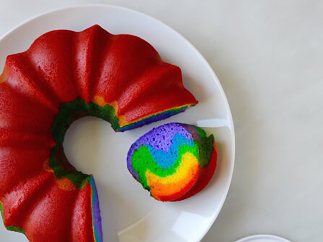 Easy Rainbow Cake