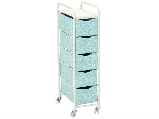 PBteen Mini Dot Ready-to-Roll Storage Cart