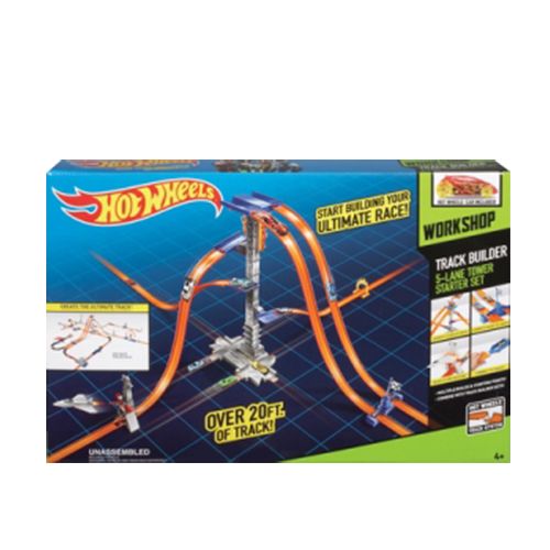 Hot Wheels Track Builder 5-Lane Tower Starter Kit