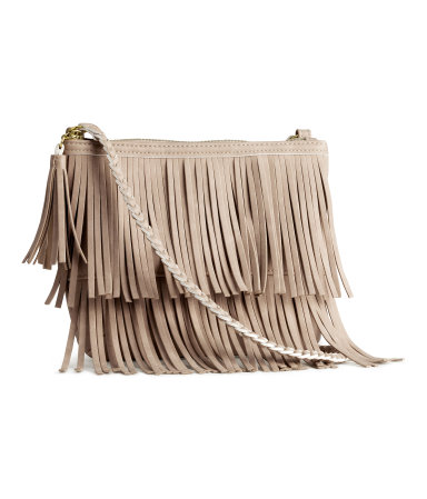 Fringed shoulder bag