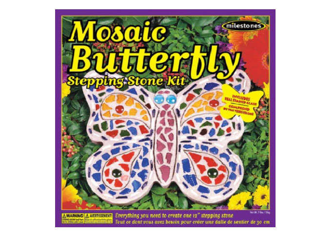 Mosaic Butterfly Stepping Stone Kit