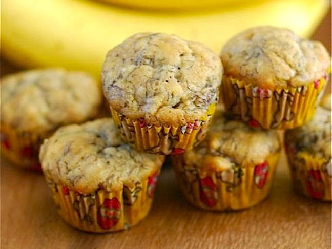 Mini Banana Muffins