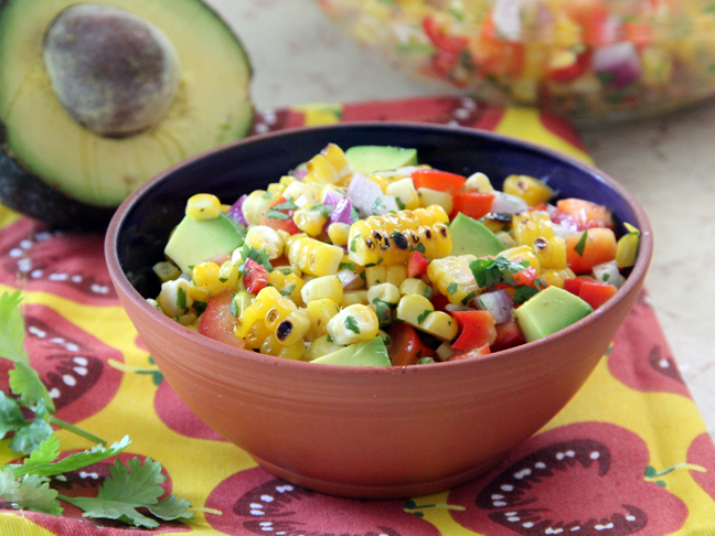 Roasted Corn and Avocado Salsa