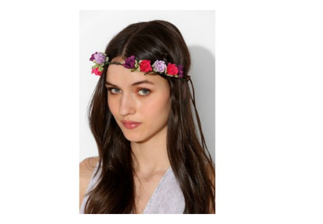 Paper Flower Crown Tie-back Headwrap