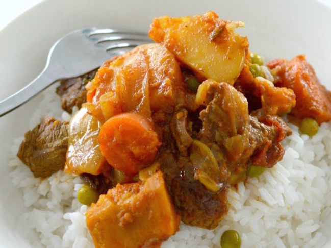 Slow Cooker Curried Beef and Vegetables