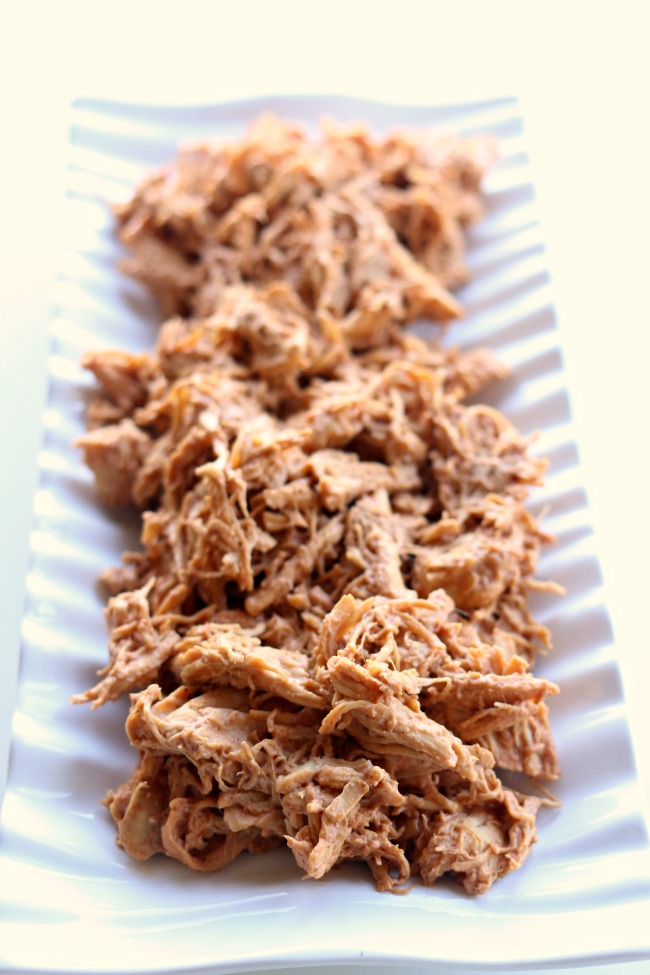 Instant Pot Cream Cheese BBQ Shredded Chicken