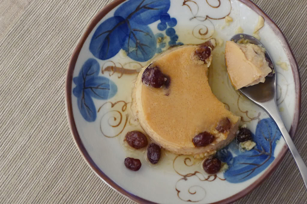 Rum Raisin Flan